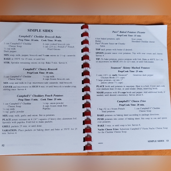 Campbell's Easy Family Favorites As M'm! M'm! Good as it Gets cookbook GUC - Picture 3 of 3